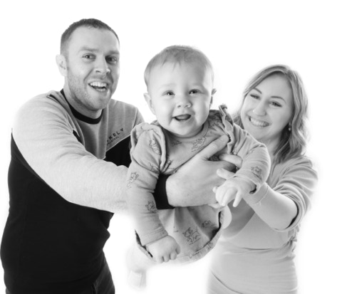 Family photography by Jayne poole Based in North Devon Near Barnstaple, South Molton, Roundswell, Fremington, Braunton, Northam and Appledore for your Toddler and family group photography with this image in Black and White b/w.